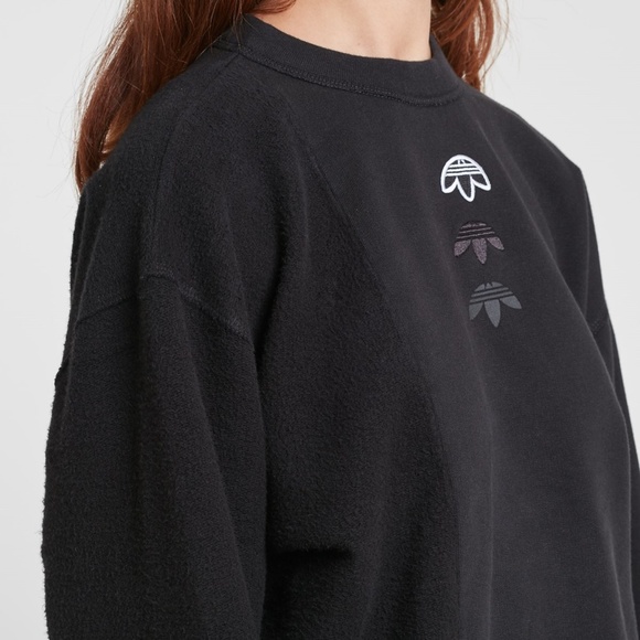 ADIDAS ORIGINALS BY ALEXANDER WANG Inside-out Sweatshirt Black Unisex Size S - Picture 4 of 11